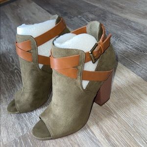 NEW Olive Green Booties